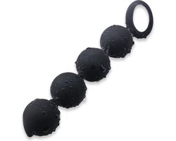 Anaal ketting - Anal Beads - Anaal Ballen - Anale Kralen - Anaal Plug - Anaal stimulator - Buttplugs - Zwart - 15 CM