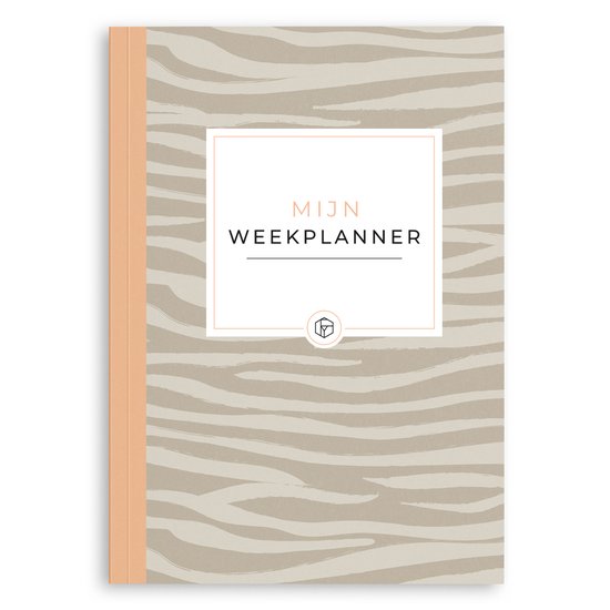Fyllbooks - Mon agenda hebdomadaire - Agenda non daté - Planification - Rayures