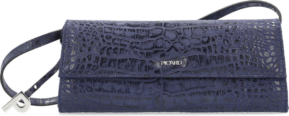 PICARD Leren Schoudertas Koppeling Auguri Shoulderbag Jeans Donkerblauw