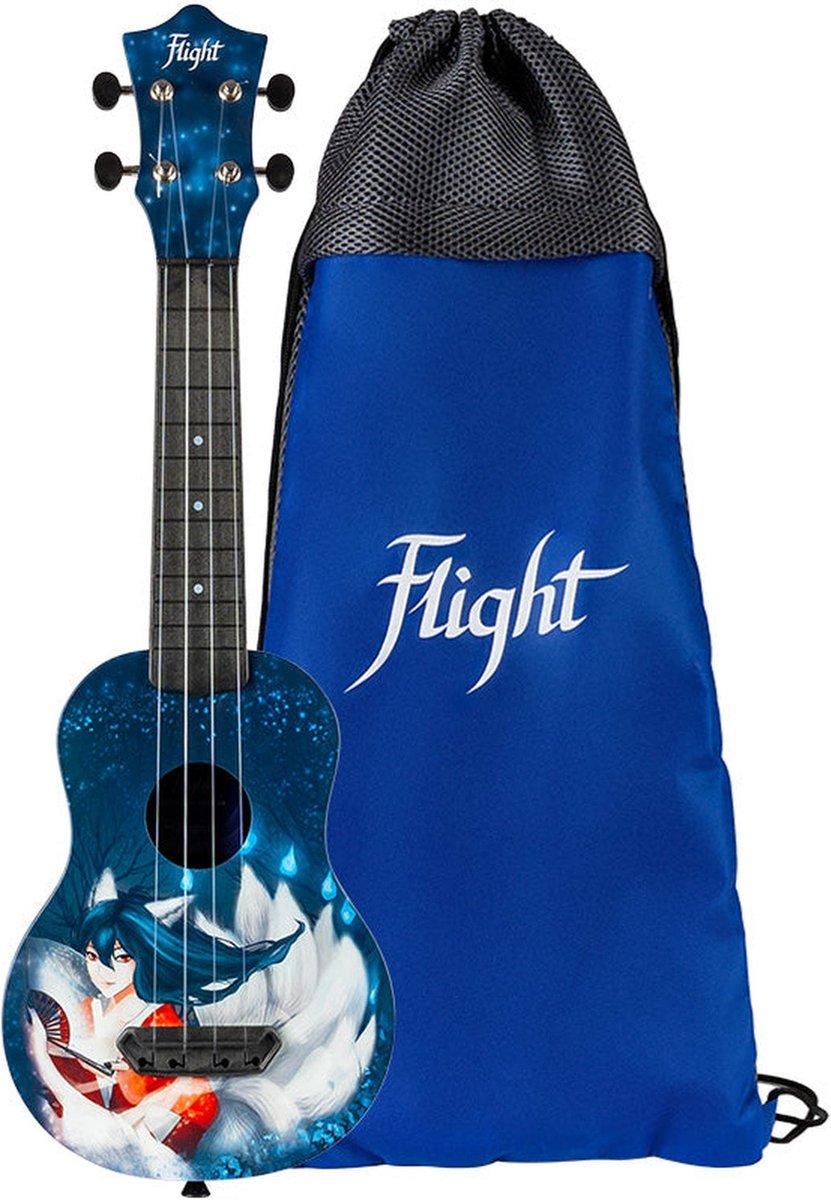 Flight Ultra Travel Series UTS-42 Kumiho kunststof sopraan ukelele met hoes