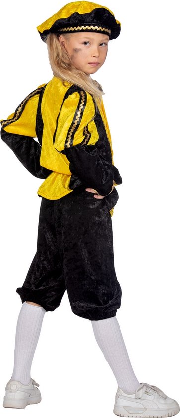 Wilbers & Wilbers - Costumes de père fouettard noirs - Costume Pete joyeux Pete jaune Costume enfant - Jaune - Taille 104 - Sinterklaas - Déguisements