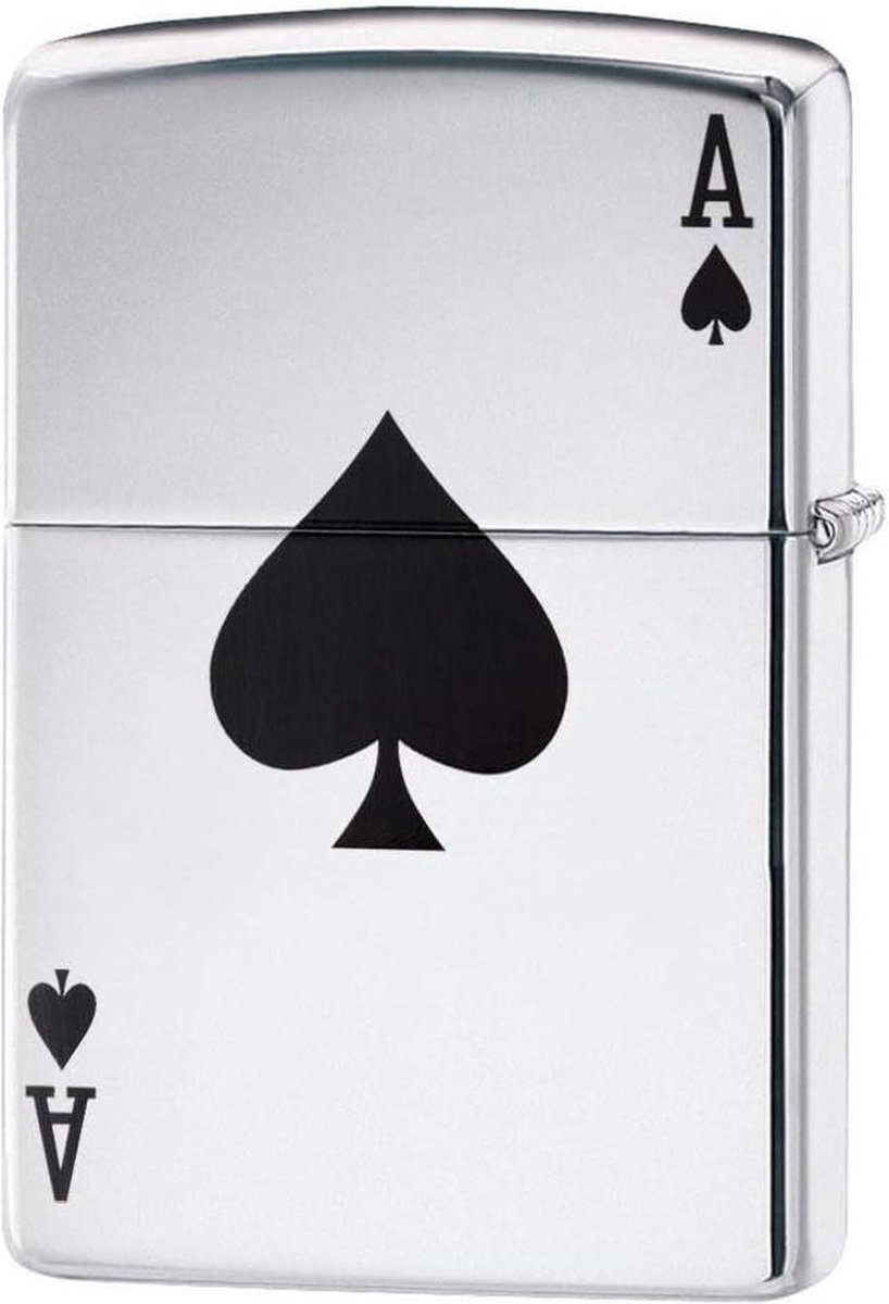 Goedkoopste Ace High Polish Chrome Windproof Lighter - Classic Design & Durable Firestarter