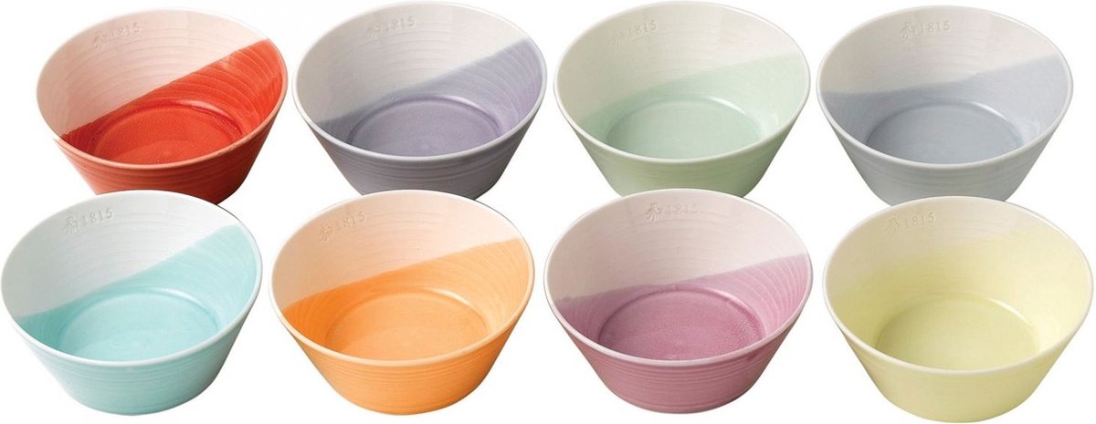 Royal Doulton Tapas Schaaltjes 1815 Bright Colours ø 11 cm - 8 Stuks