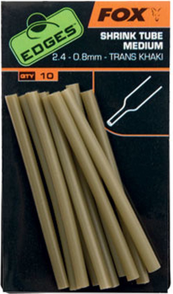 Shrink Tube Trans Khaki X10 Edges Fox van Fox — afbeelding 3