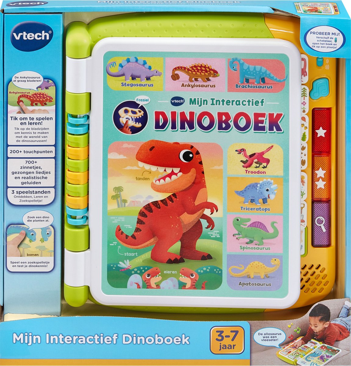 VTech Mijn Interactief Dinoboek - Speelboek - 3 Speelstanden - Speelgoed vanaf 3 jaar en ouder — afbeelding 2