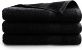 Bol.com DoubleDry Hotel Badhanddoeken 70 x 140 cm – Set van 3 – 100% Katoen 500 g/m2 – Zacht & Absorberend - Zwart aanbieding