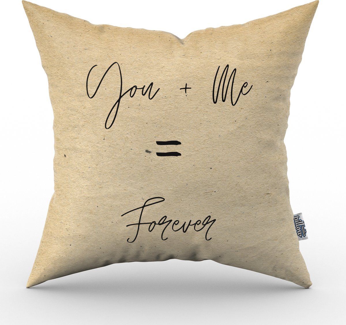 Valentijn kussen You+ Me = Forever - 50 cm