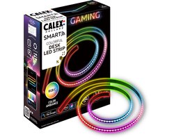 foto van Sint - Calex Gaming LED Strip voor Bureau - Razer Chroma Compatibel - Smart Home - RGBIC Synchronisatie voor PC - 150cm
