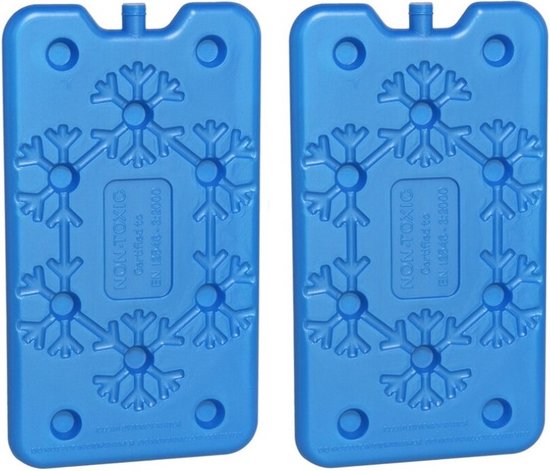 6x stuks koelelementen 400 ml 14 x 24 cm blauw - Koelblokken/koelelementen voor koeltas/koelbox van Magnusson — afbeelding 3