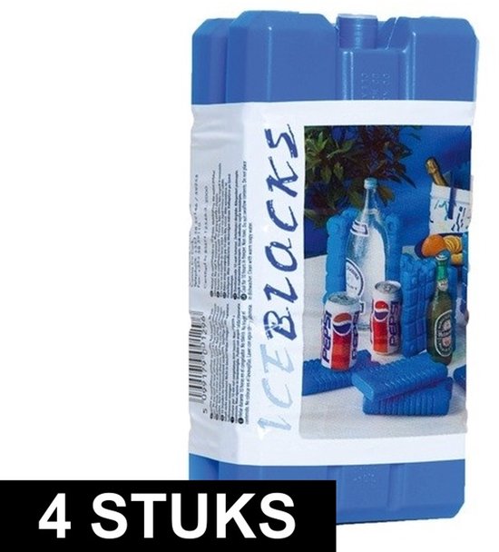 Koelelementen 4 stuks - 8 x 15 cm - 200 gram - Koelblokken/koelelementen voor koeltas/koelbox van KOEL — afbeelding 2