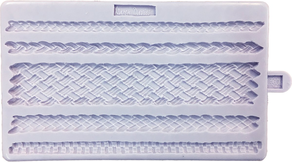 Karen Davies Siliconen Mould - Plaited Borders