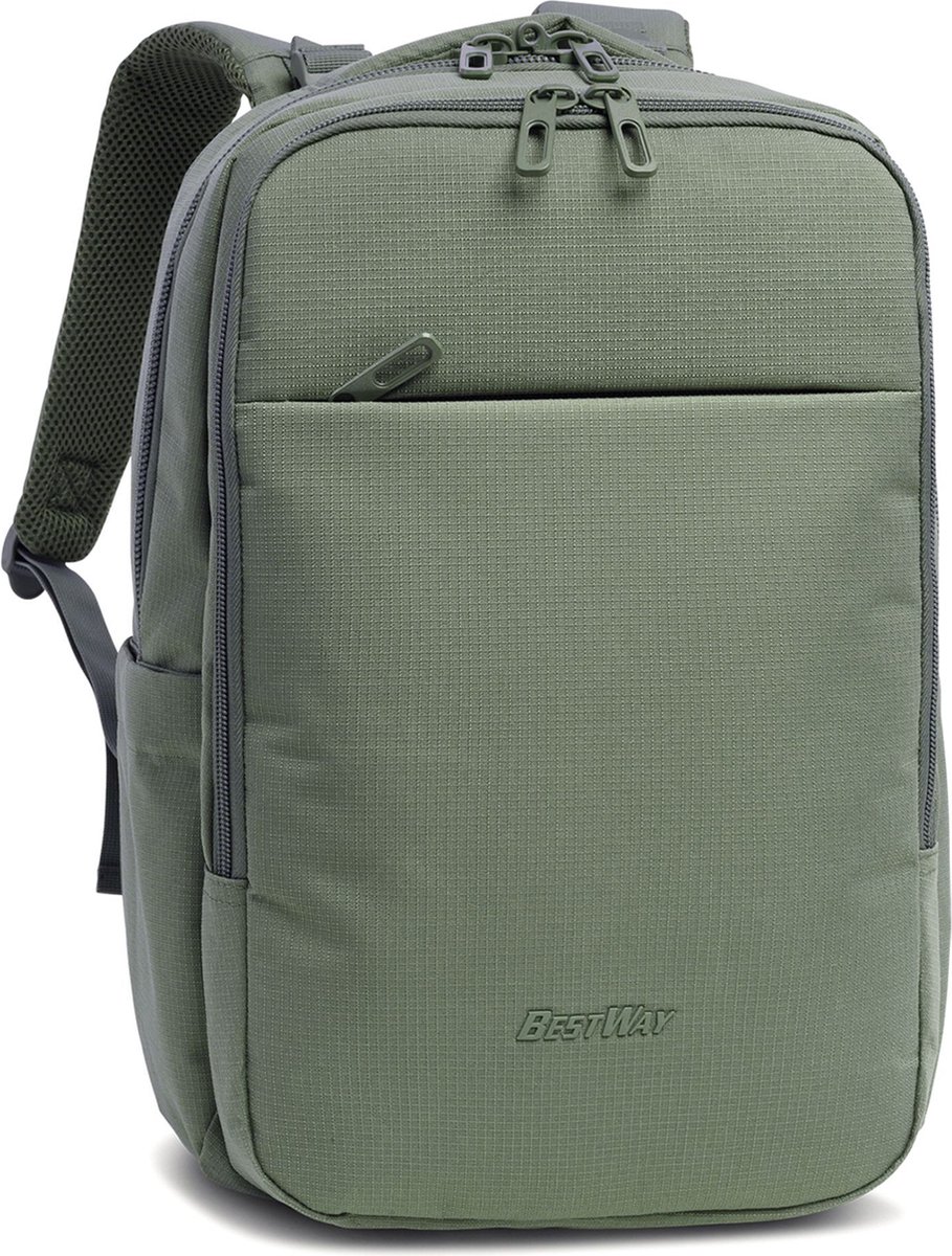 Worldpack BestWay Dagrugzak 41 cm Laptop compartiment - 35cm (14 duim) - khaki-schilf