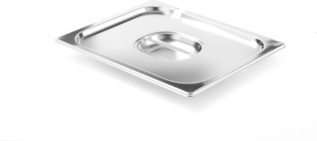HENDI Deksel voor GN containers – lepeluitsparing – roestvast staal – 265x325 mm