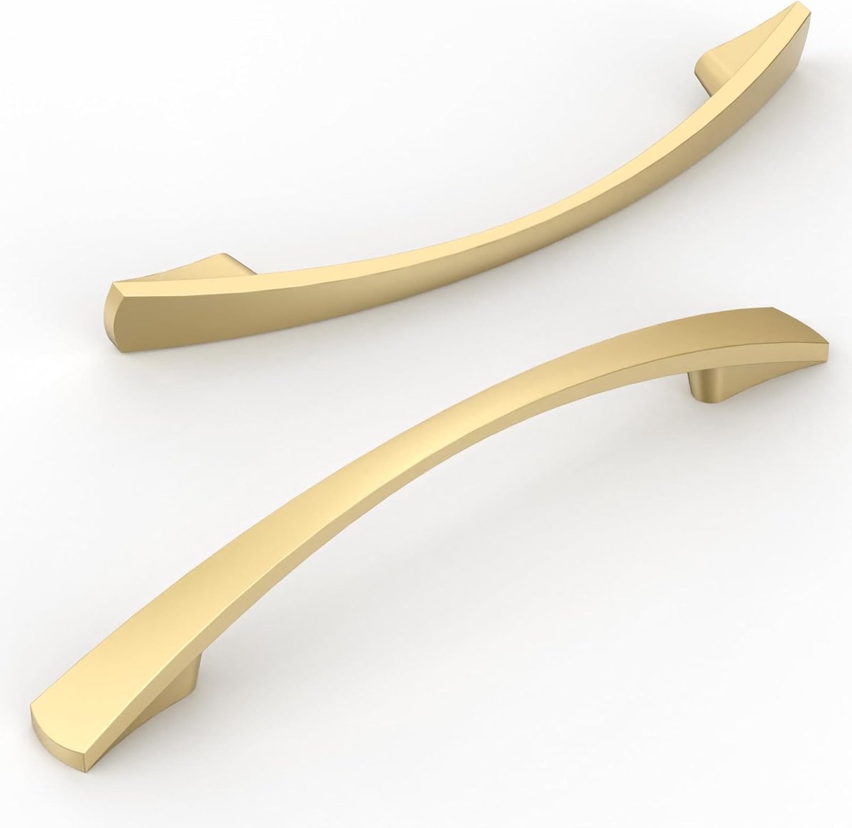 Riokem ® Elegante Goudkleurige Meubelgrepen voor Keuken en Kasten - Set van 10