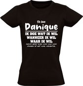 T-shirt femme Danique | cadeau d'anniversaire | cadeau d'anniversaire | drôle | anniversaire | cadeau | Noir