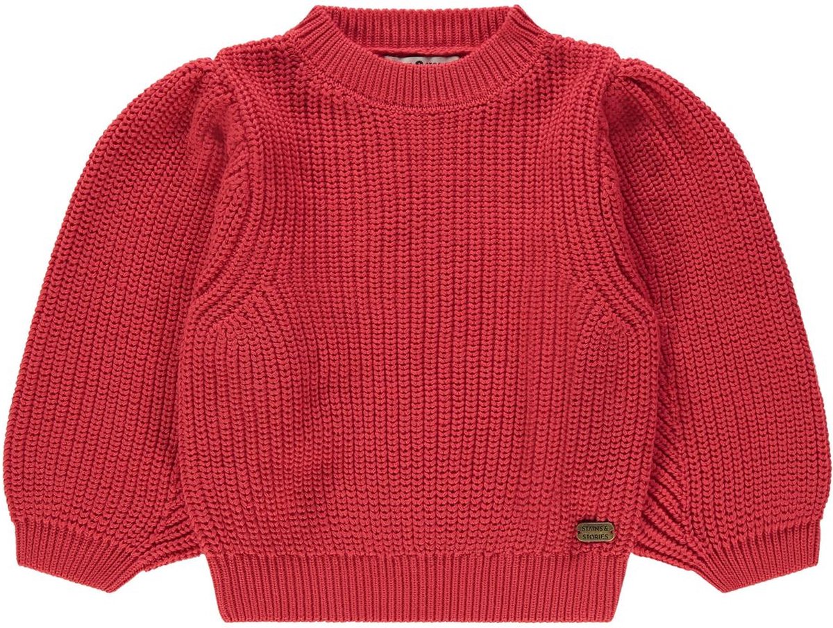 Stains & Stories girls chunky pullover Meisjes Trui - Maat 104