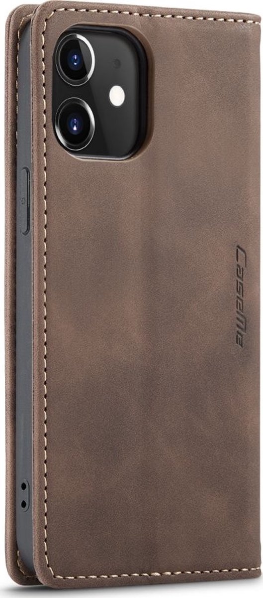 Caseme Telefoonhoesje geschikt voor Xiaomi Mi 10T Hoesje | Caseme 013 Bookcase Portemonnee | Pasjeshouder voor 2 Pasjes | Telefoonhoesje voor Pinpas / OV Kaart / Rijbewijs - Bruin