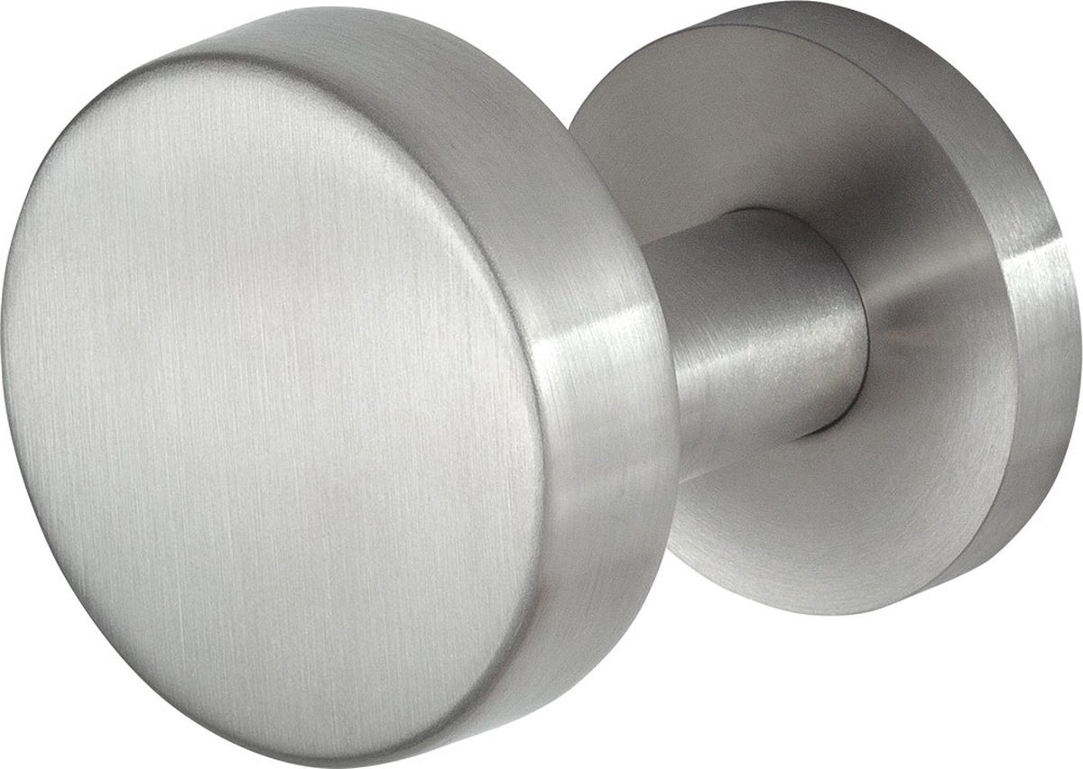 Deurknop - RVS geborsteld - RVS - GPF - GPF9860.09-00R RVS mat excentrische knop S5 60x16mm met wisselstift op ronde rechts