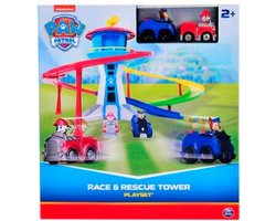 Paw Patrol Race & Rescue Tower Speelset - Paw Patrol Racebaan