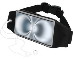 Mobiparts Comfort Fit Sport Belt geschikt voor Apple iPhone 16 Plus - Zwart
