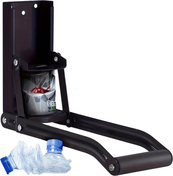 Nivard Presse Canettes - Presse Canettes - Presse Canettes - Broyeur de Can - 25cl - 33cl - Canette - Zwart