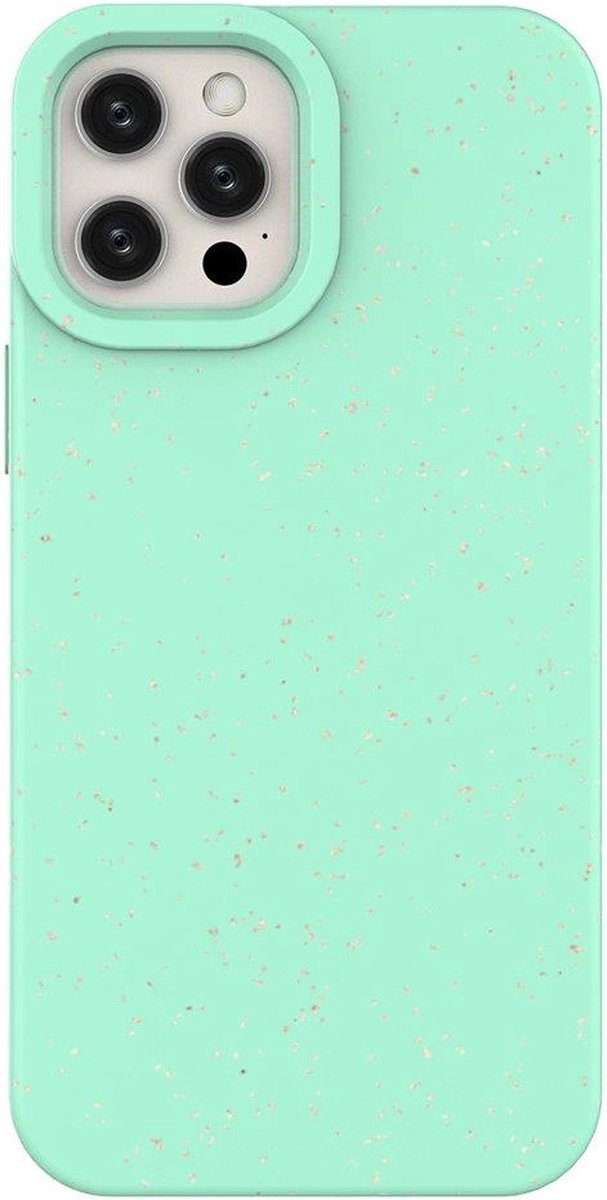 Eco - Case - hoesje voor iPhone 12, siliconen hoesje, telefoonhoesje, mint