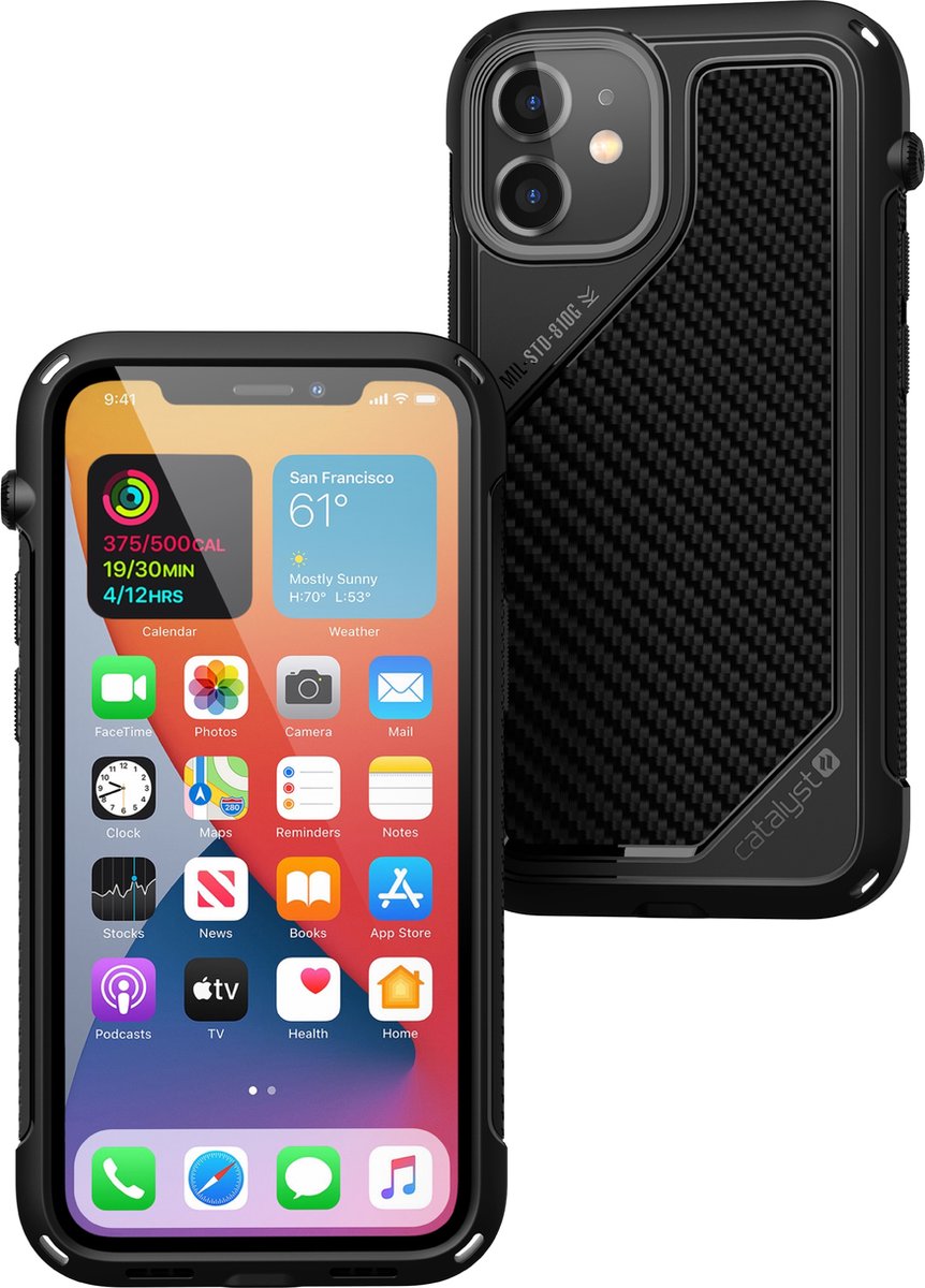 Catalyst Vibe Case geschikt voor Apple iPhone 12 Mini - Stealth Black