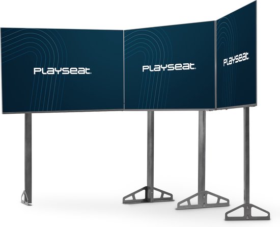 Playseat® TV Stand Pro - TV Standaard voor 3 TV's - Uitbreidbaar - Zilver van Playseat® — afbeelding 2