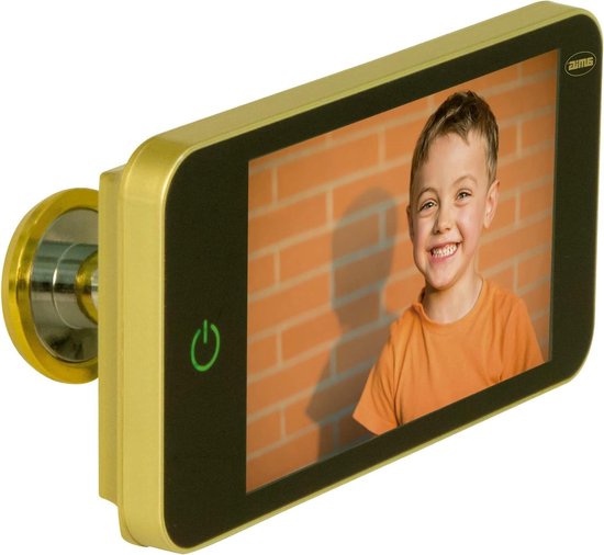 Spy Camera Digitale deurspion met lcd-display 102 cm (4 ") DW 4.0 HD goudkleurig vizier met HD-camera - heldere beelden eenvoudige installatie - gebruik