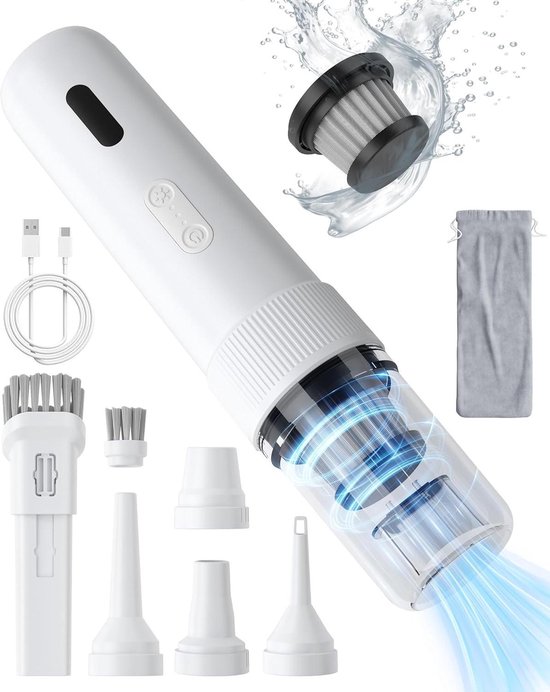 Handheld Draadloze Stofzuiger Krachtig 99 Min Zwart - Handheld - €167,95