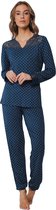 Pyjama Pastunette femme - imprimé bleu foncé - 25242-302-2/563 - taille 46