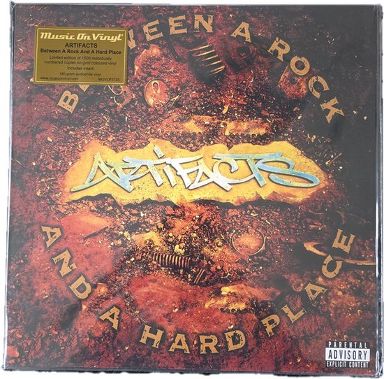 USオリジナルArtifacts Between A Hard Place LP Artifacts Between a Rock and a Hard Place - 2xLP goud vinyl met
