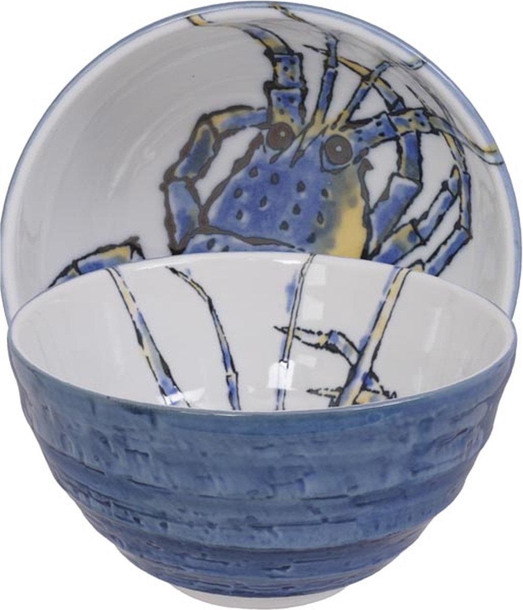 TOKYO DESIGN STUDIO – Seafood – Noodlebowl – lobster – Blue – 16 x 8.5cm – 950ml