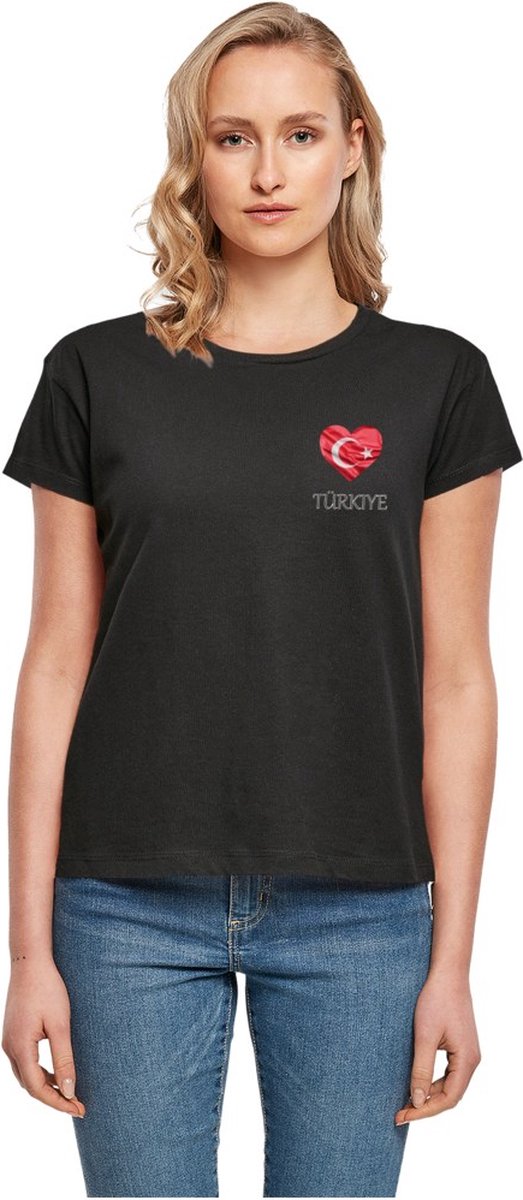 Merchcode - Turkey with Ladies Everyday Heren T-shirt - S - Zwart
