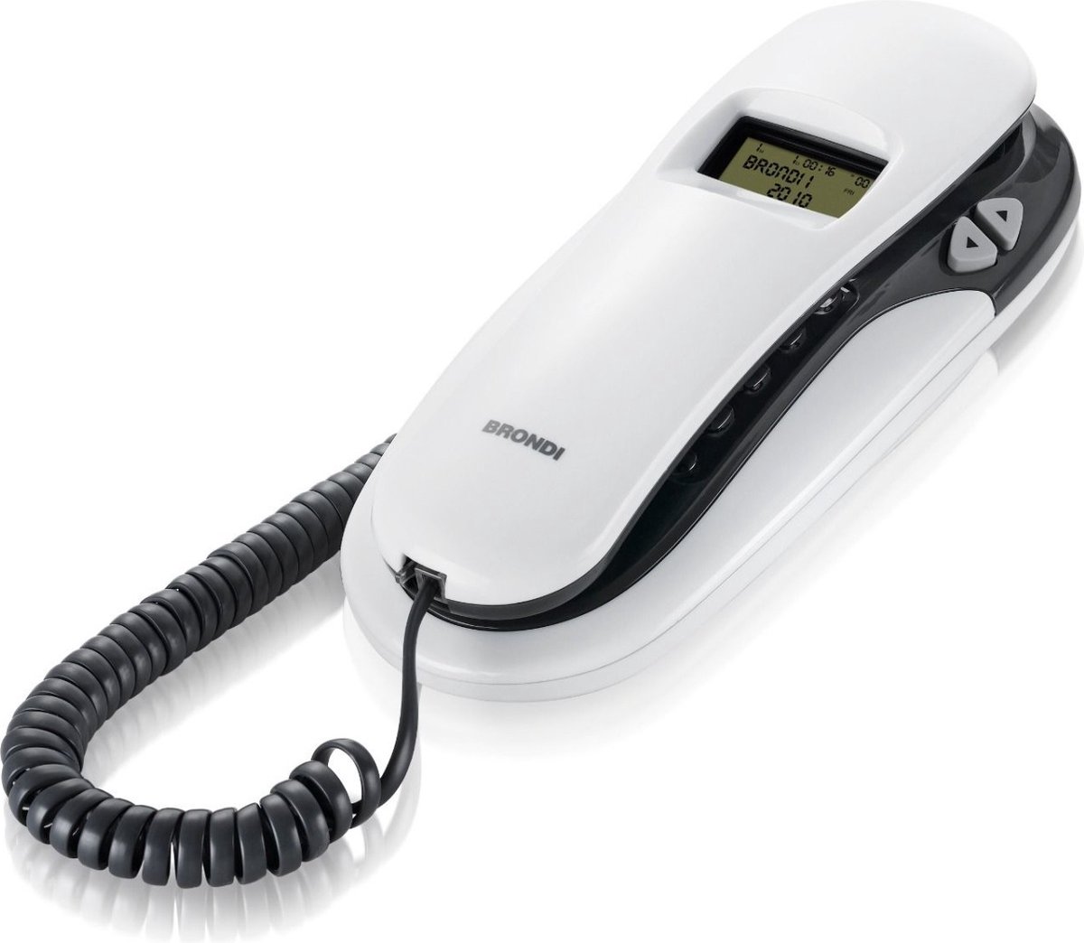 Brondi Kenoby CID analoge vaste telefoon LCD grijs wit