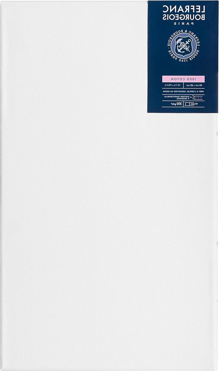 Spieraam serie klassiek 100% katoen 350g m² archiefkwaliteit 40x60cm schildersdoek groot