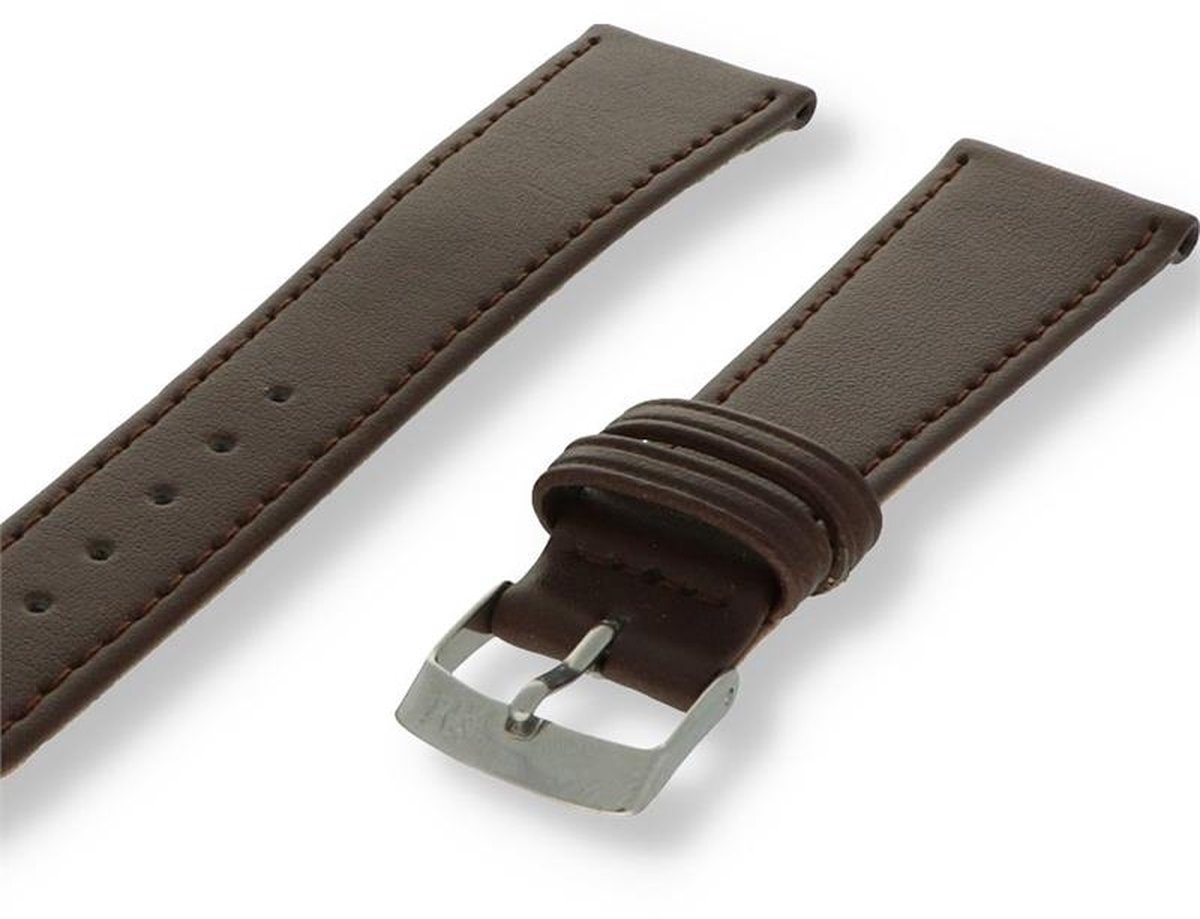 Morellato PMD034POINTE PF Horlogebandje - Leer - Donkerbruin - 14 mm