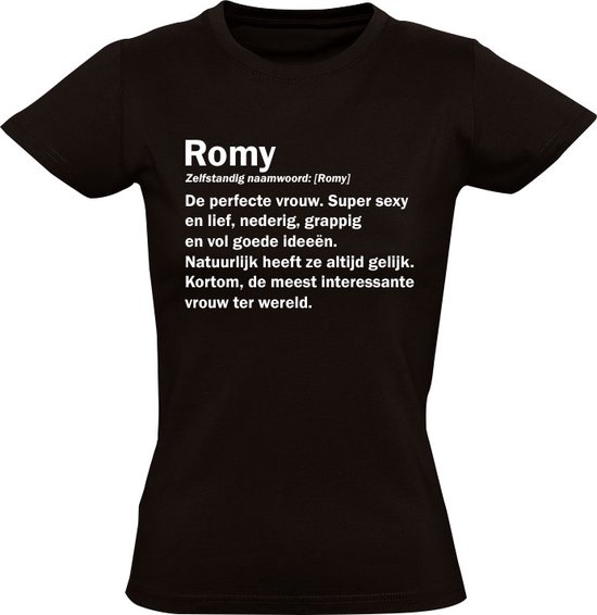 Dictionnaire Romy - Chemise Femme - T-shirt - Cadeau - cadeau - Anniversaire