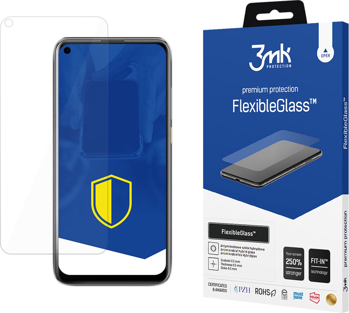HTC Desire 20 Pro - 3mk FlexibleGlass