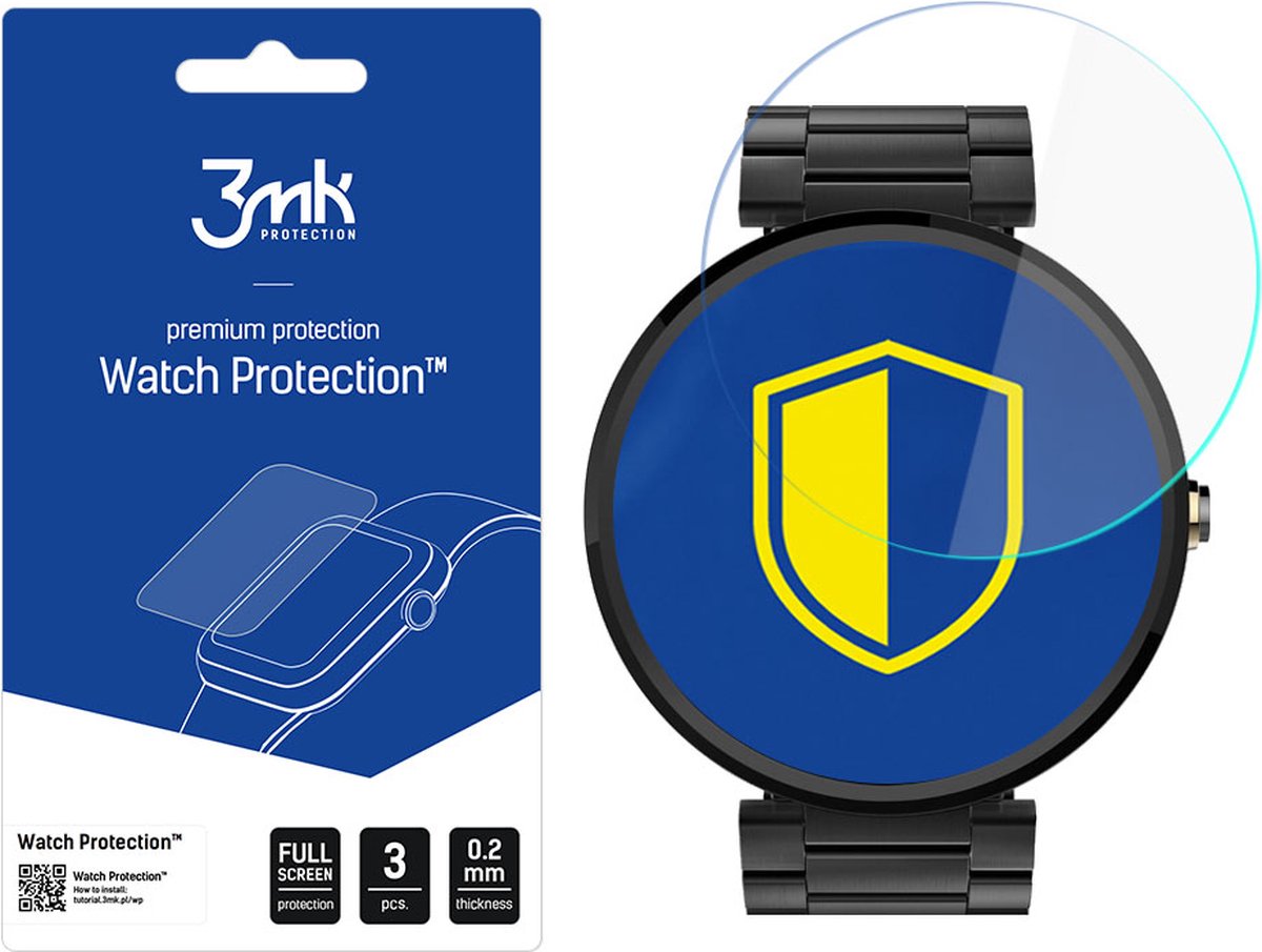 Motorola Moto 360 - 3mk Watch Protection v. FlexibleGlass Lite