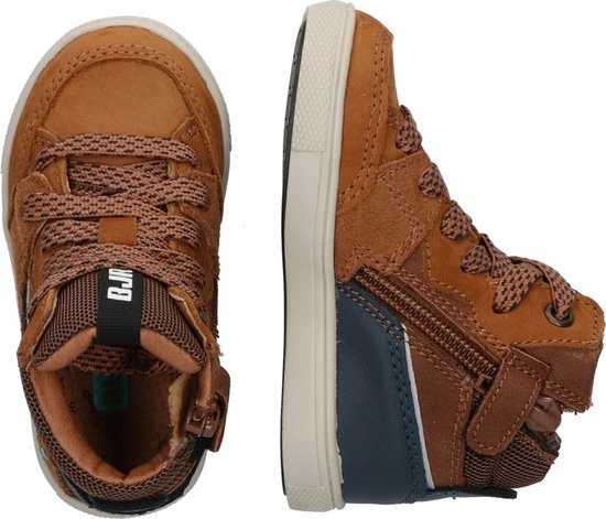 BunniesJR 224751-514 Baskets pour femmes Hautes Garçons - Marron - Cuir - Lacets