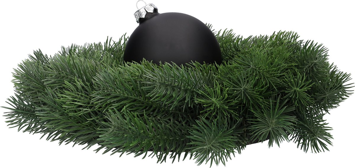 Glazen kerstballen - Set van 4 stuks/100mm - Luxe kerst decoratie - Sfeervolle kerstversiering voor in de kerstboom - Glas - Black Combi - Zwart – foto 5