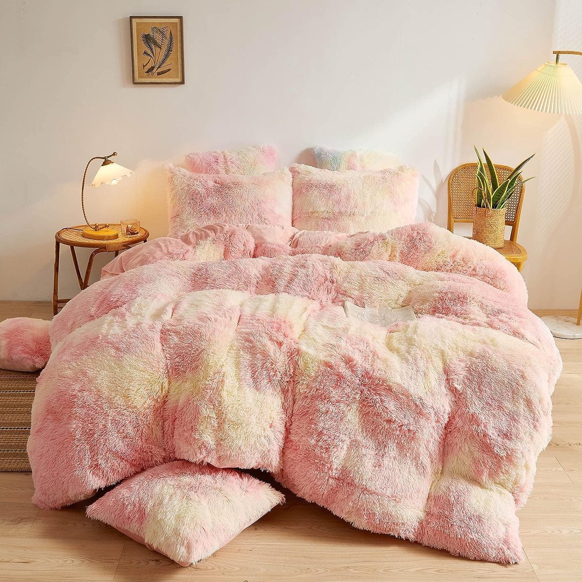 Goodivery ® Warme en Luxe Winter Beddengoedset met Zachte Flanellen Dekbedovertrek en Kussenslopen