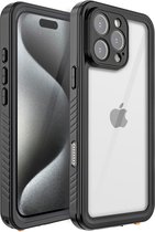 Redpepper Case Convient pour iPhone 16 Plus - Redpepper Dot Plus Coque arrière étanche - Zwart