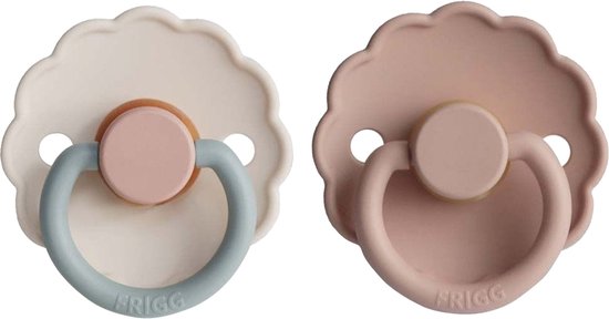 Frigg Daisy Fopspeen - 0-6 mnd (2 stuks) - Blooming Blush/Cotton van FRIGG — afbeelding 3