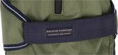 Label op de jas met tekst 'Breathe Comfort Waterproof-Breathable'.