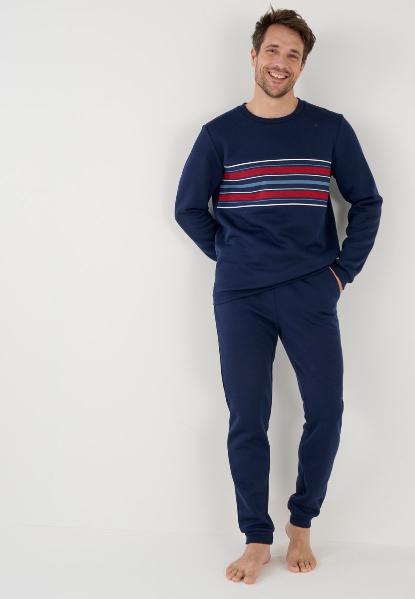 Damart - Pyjama fleece Thermolactyl - Heren - Blauw - XL