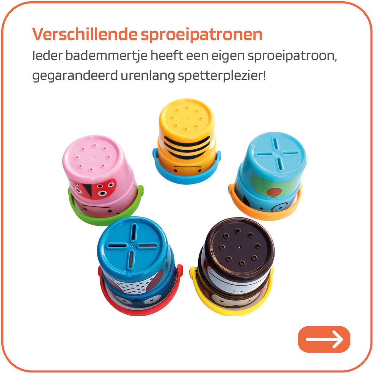 Jobber Toys Bademmertjes - Badspeelgoed - Bademmer baby Emmertje — afbeelding 2