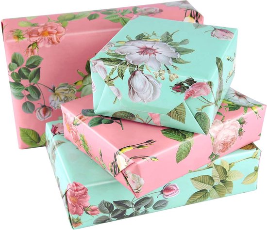 Nieuw inpakpapier babymeisje - roze jungledieren - 2, 4 of 6 vellen en labels - gevouwen vellen 70 cm x 50 cm - cadeaupapier babyshower - België Nieuw inpakpapier babymeisje - roze jungledieren - 2, 4 of 6 vellen en labels - gevouwen vellen 70 cm x 50 cm - cadeaupapier babyshower - België