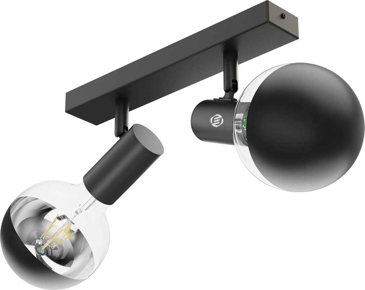 Equivera Plafonaire Lamp - Lamp - Plafond Lamp - Plafonnaire Lamp - Plafondlamp Zwart